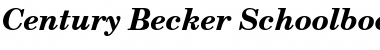 Download Century Becker Schoolbook Bold Italic Font