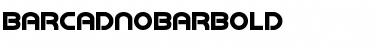 Download Barcade No Bar Bold Bold Font