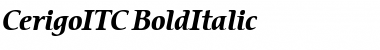 Download CerigoITC Bold Italic Font