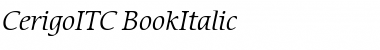 Download CerigoITC Italic Font