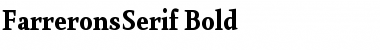 Download Farrerons Serif Bold Font