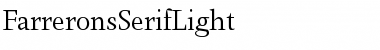 Download Farrerons Serif Light Regular Font