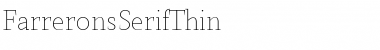 Download Farrerons Serif Thin Regular Font