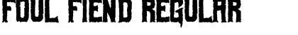 Download Foul Fiend Regular Font