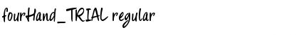 Download fourHand_TRIAL Font