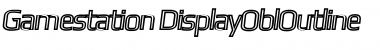 Download Gamestation Display Outline Italic Font