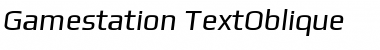 Download Gamestation Text Italic Font