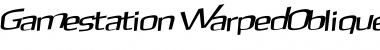 Download Gamestation Warped Italic Font
