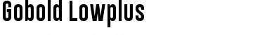 Download Gobold Lowplus Font