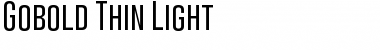 Gobold Thin Light Font