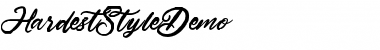 Download Hardest Style Demo Font