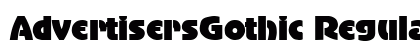 AdvertisersGothic Regular