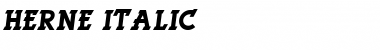 Download Herne Italic Font