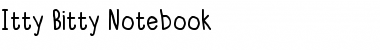Download Itty Bitty Notebook Font Download Itty Bitty Notebook Font