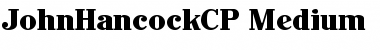 Download JohnHancockCP Medium Font