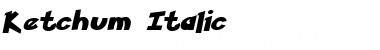 Download Ketchum Italic Font
