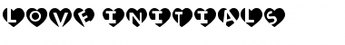 Download love initials Regular Font Title Preview