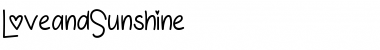 Download Love and Sunshine Regular Font Title Preview Download Love and Sunshine Regular Font Title Preview