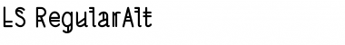 Download LS RegularAlt Font Title Preview