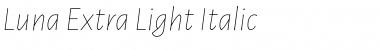 Download Luna Extra Light Italic Font Title Preview Download Luna Extra Light Italic Font Title Preview