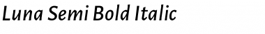 Download Luna Semi Bold Italic Font Title Preview Download Luna Semi Bold Italic Font Title Preview