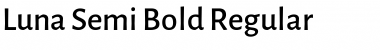Download Luna Semi Bold Regular Font Title Preview Download Luna Semi Bold Regular Font Title Preview