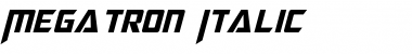 Download Megatron Italic Font