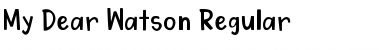 Download My Dear Watson Regular Font