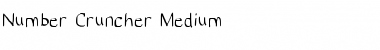 Download Number Cruncher Medium Font