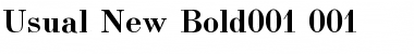 Download Usual New Bold Font