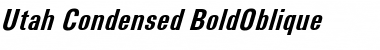 Download Utah Condensed BoldOblique Font