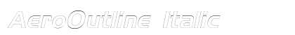 AeroOutline Italic preview