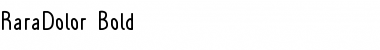 Download Rara Dolor Font