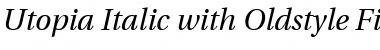 Download Utopia SC Italic Font