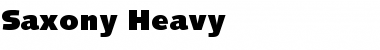 Download Saxony-Heavy Regular Font