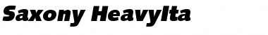 Download Saxony-HeavyIta Regular Font
