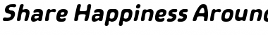 Download Share Happiness Around Italic Font Title Preview