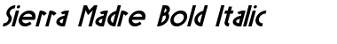 Download Sierra Madre Bold Italic Font