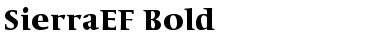 Download SierraEF-Bold Regular Font