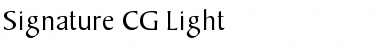 Download Signature CG Light Regular Font