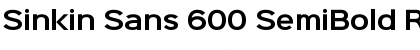 Download Sinkin Sans 600 SemiBold Regular Font
