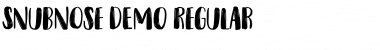 Download Snubnose DEMO Regular Font
