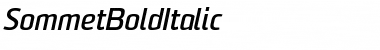 Download Sommet Bold Italic Bold Italic Font