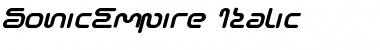 Download SonicEmpire Italic Font