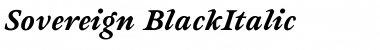 Download Sovereign-BlackItalic Regular Font