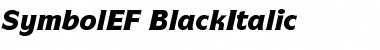 Download SymbolEF BlackItalic Font