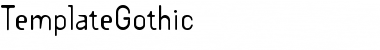 Download TemplateGothic Font