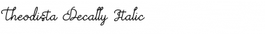 Download Theodista Decally Italic Font