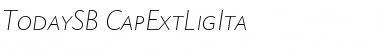 Download TodaySB-CapExtLigIta Regular Font