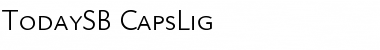 Download TodaySB-CapsLig Regular Font